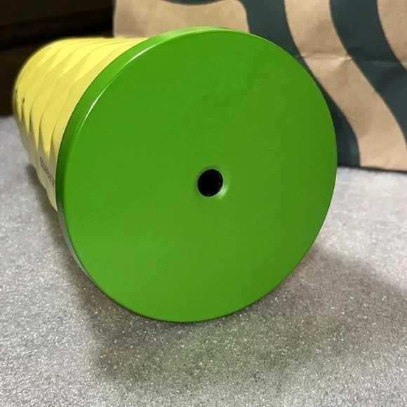 2016 Starbucks Coffee Hawaii Yellow Pineapple Cold Beverage Tumbler 16oz Grande - Picture 7 of 9